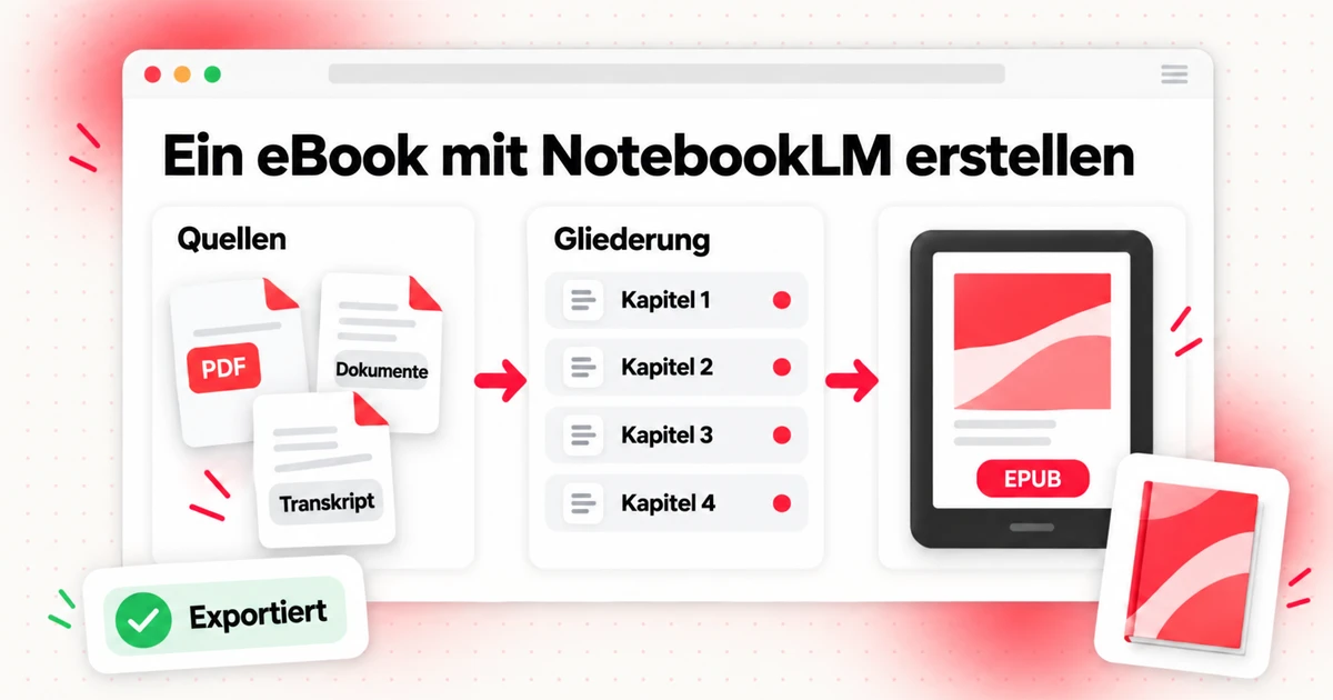 Umschlag: Ein eBook mit NotebookLM erstellen