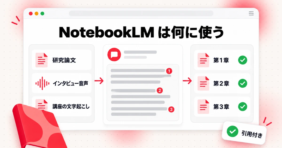 表紙: NotebookLM は何に使う?ライター向けガイド