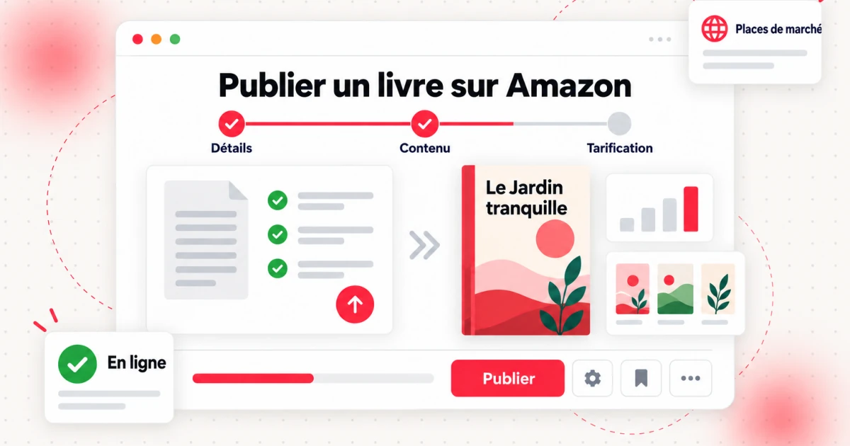 Couverture : Publier un livre sur Amazon : étape par étape