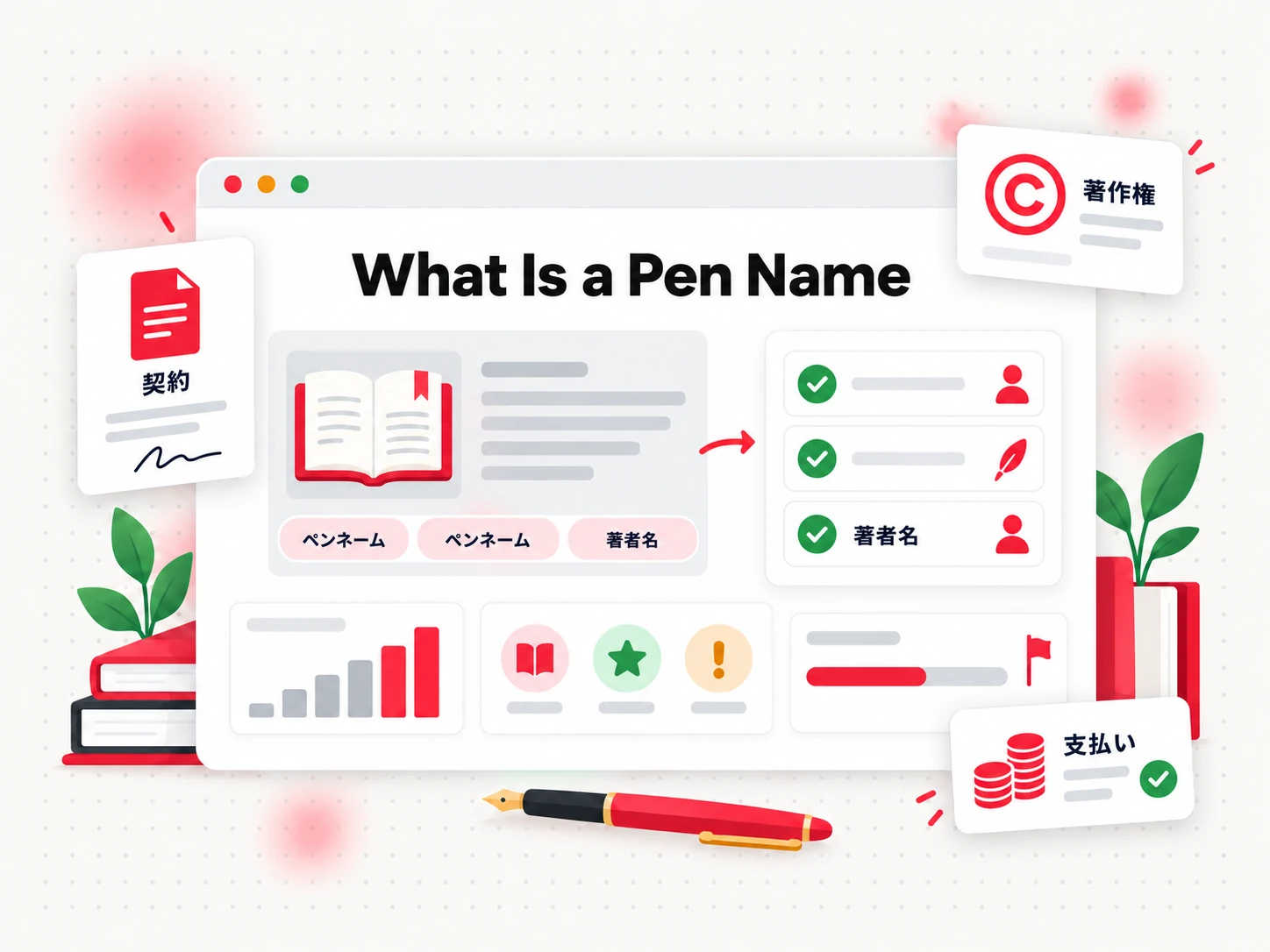 ペンネームとは何か（What Is a Pen Name）：類義語と、本名のまま残るもの