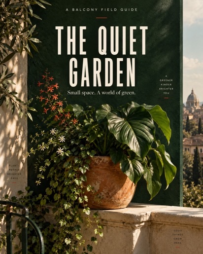 O jardim silencioso — Espaço pequeno. Um mundo de verde.