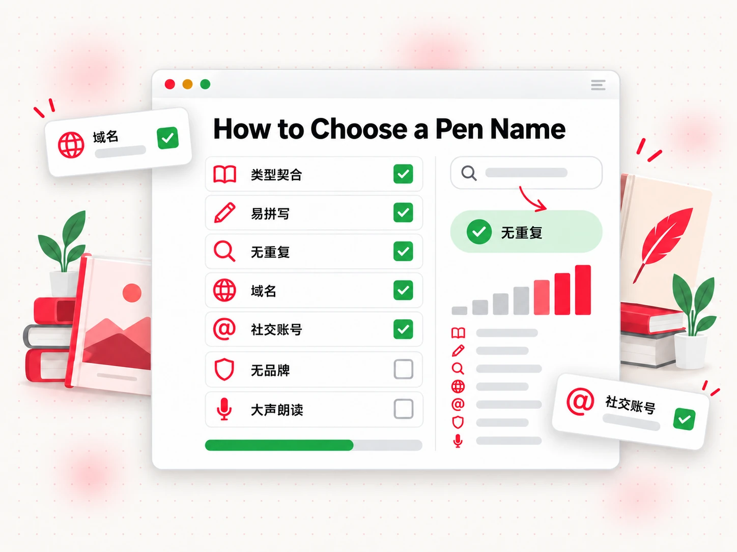 如何取笔名（How to Choose a Pen Name）：一张七点对照清单